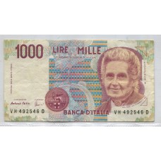 ITALIA 1990 BILLETTE DE 1000 LIRAS